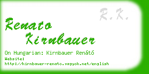 renato kirnbauer business card